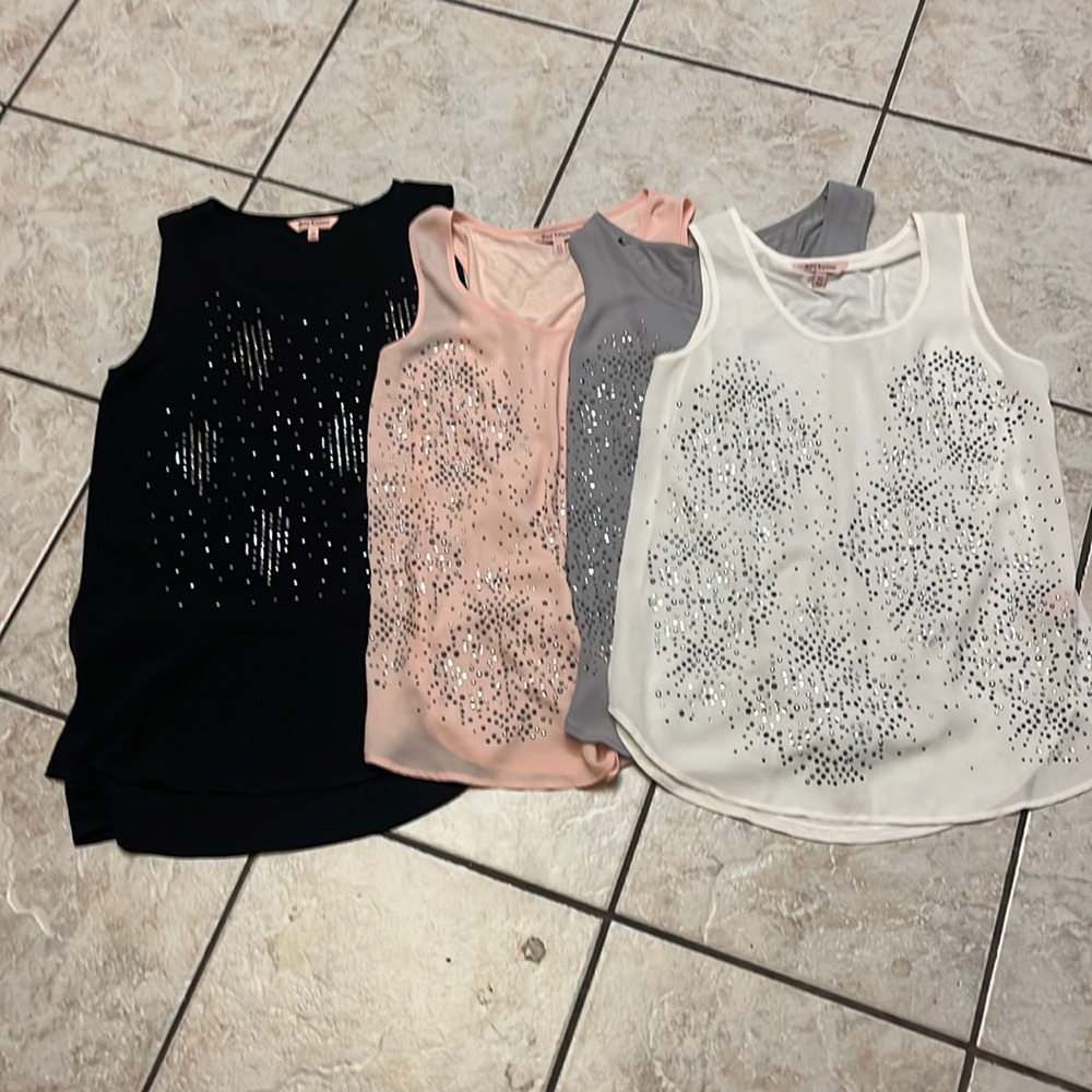 Juicy Couture Sequined Sleeveless Tops XS NWOY
